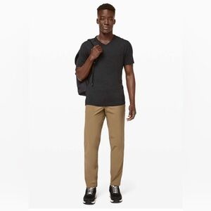 Lululemon ABC Pant Classic Fit Beige Artifact Size 36 x 34 with FLAWS